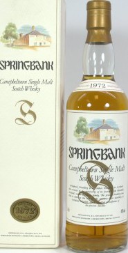 Springbank 1972 Distillery Picture Label 46% 700ml