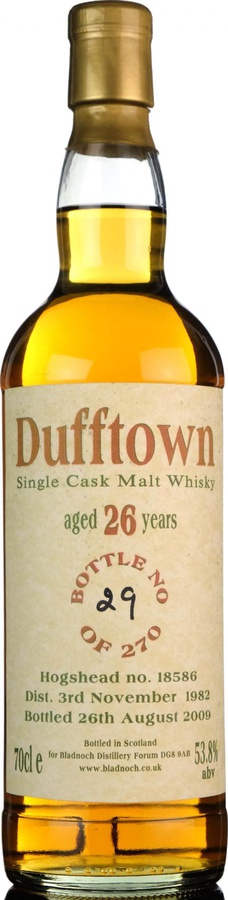 Dufftown 1982 BF #18586 53.8% 700ml