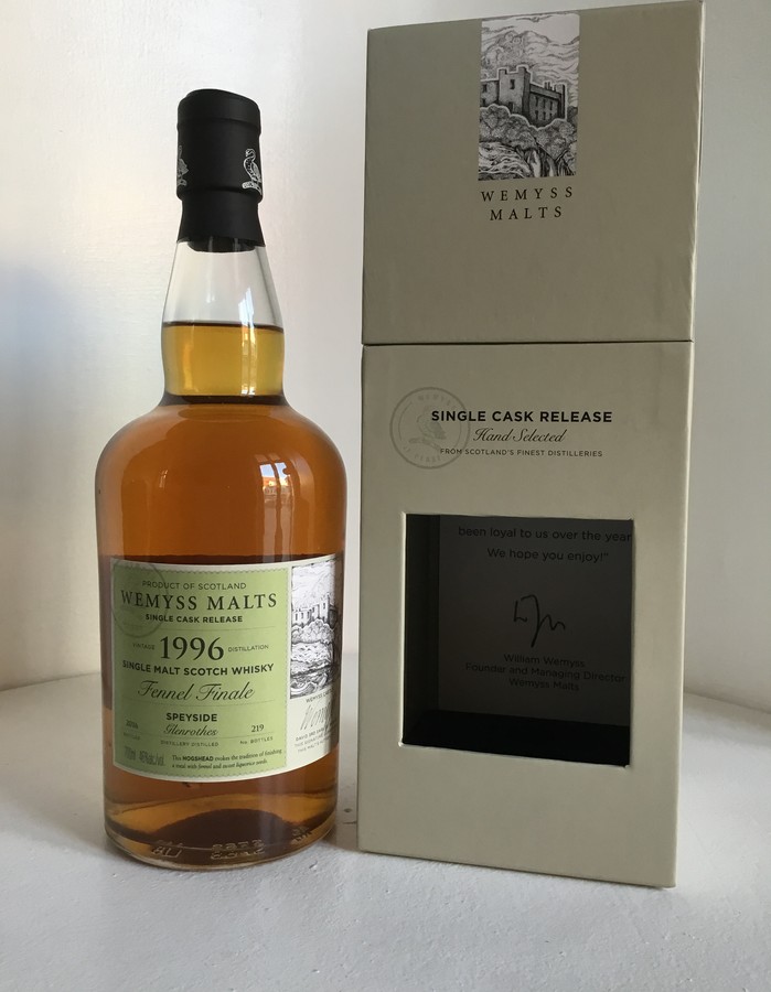 Glenrothes 1996 Wy Fennel Finale 46% 700ml
