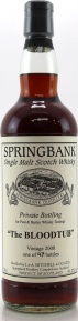 Springbank 2000 Private Bottling First Fill Sherry Cask 41.2% 700ml