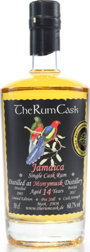 The Rum Cask 2003 Jamaica Single Cask 14yo 60.7% 500ml
