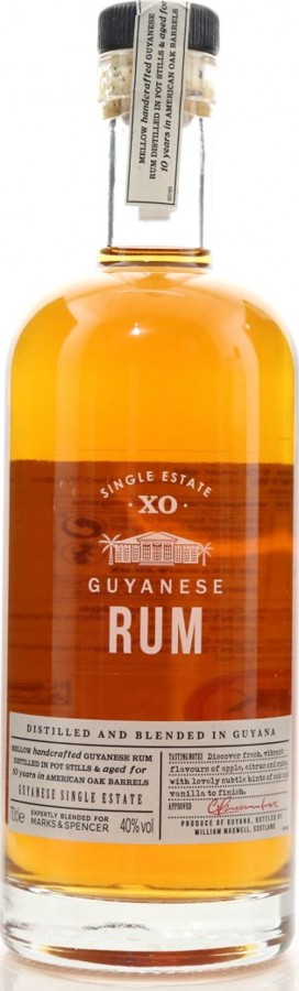 M&S Guyana Rum XO William Maxwell 10yo 40% 700ml