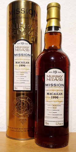 Macallan 1990 MM Mission Gold Series Bourbon Amarone 53.2% 700ml