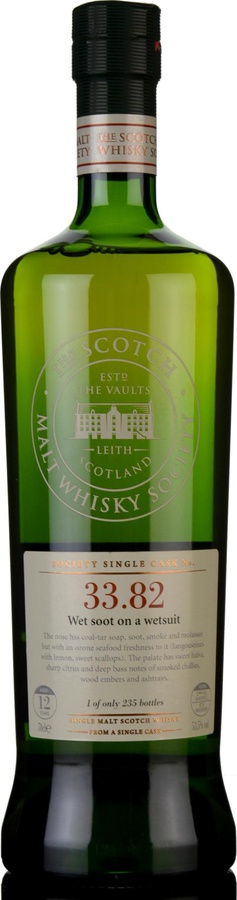Ardbeg 1997 SMWS 33.82 Wet soot on a wetsuit Second Fill Barrel 53.5% 700ml