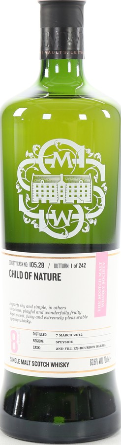 Tormore 2012 SMWS 105.28 Child of nature 2nd Fill Ex-Bourbon Barrel 63.6% 700ml