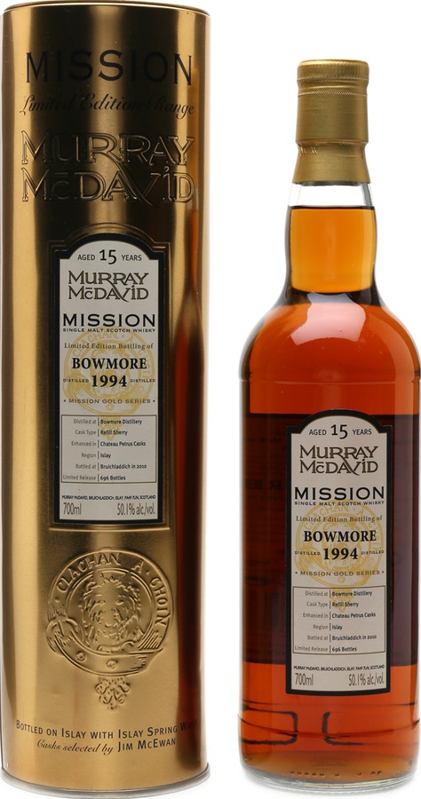 Bowmore 1994 MM Mission Gold 50.1% 700ml