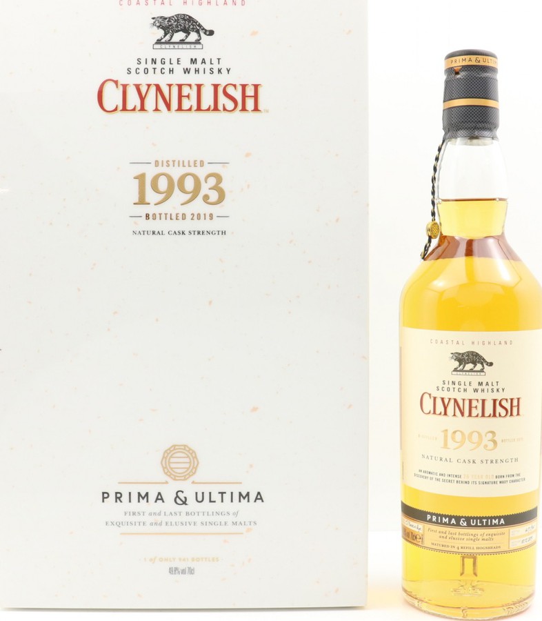 Clynelish 1993 Prima & Ultima Refill American Oak Casks 49.8% 700ml