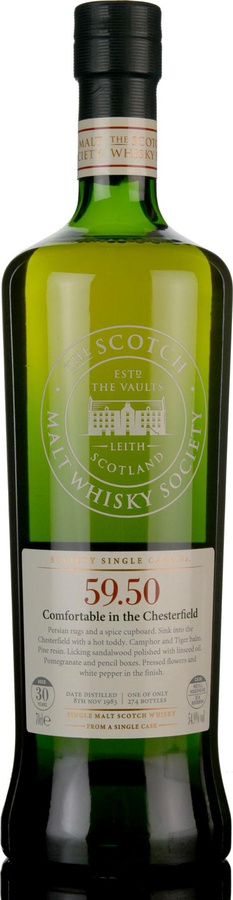 Teaninich 1983 SMWS 59.50 Comfortable in the Chesterfield Refill Bourbon Hogshead 54.9% 700ml