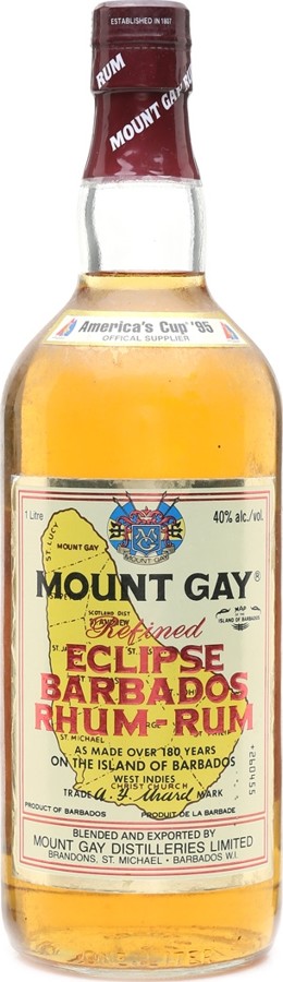 Mount Gay Eclipse Barbados Rum 40% 1000ml
