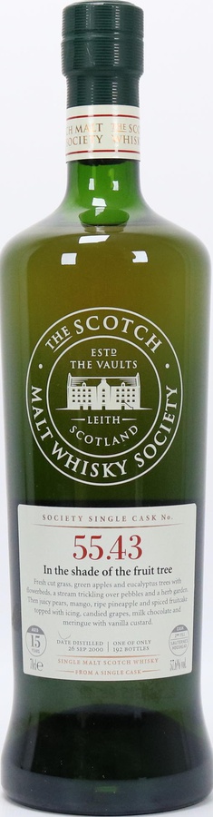 Royal Brackla 2000 SMWS 55.43 In the shade of the fruit tree 57.6% 700ml