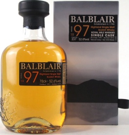 Balblair 1997 Single Cask #237 Royal Mile Whiskies Exclusive 52.6% 700ml