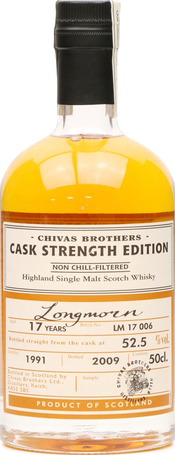 Longmorn 1991 Chivas Brothers Cask Strength Edition Batch LM 17 006 52.5% 500ml