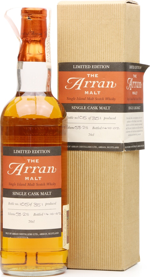 Arran 1995 Limited Edition Single Cask Malt Bourbon Barrel 95/153 58.2% 700ml