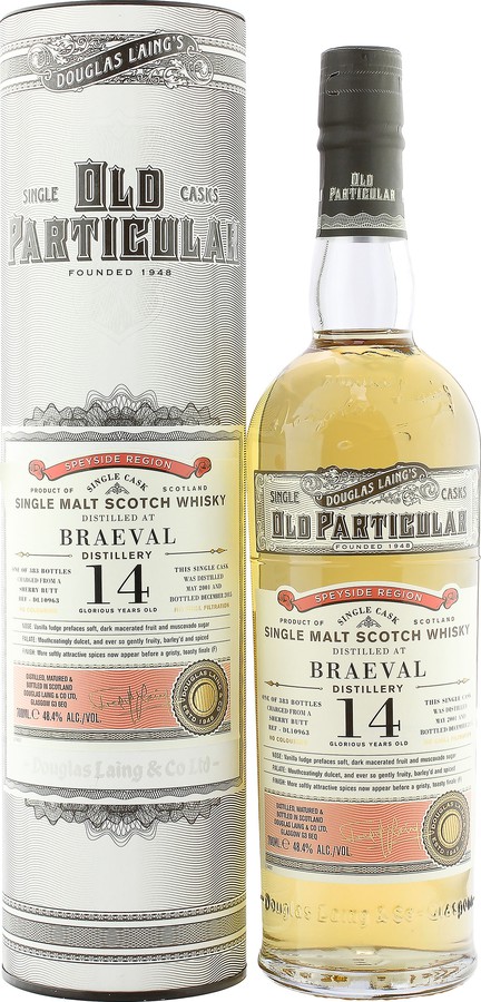 Braeval 2001 DL Old Particular Sherry Butt 48.4% 700ml