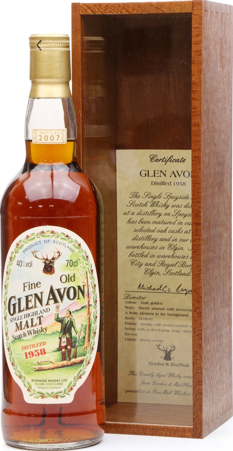 Glen Avon 1958 AsW 40% 700ml