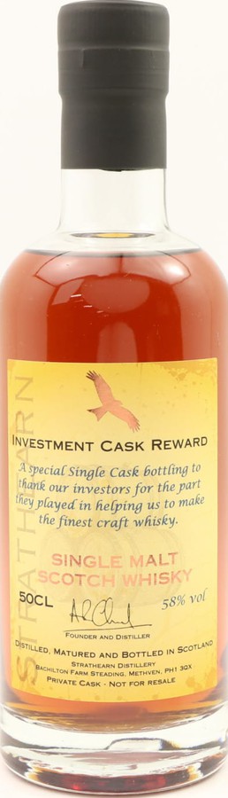 Strathearn Investment Cask Reward 58% 500ml