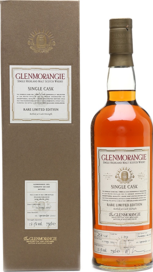 Glenmorangie 1993 Single Cask Rare Limited Edition #1953 57.3% 750ml