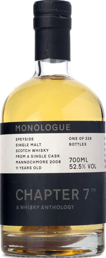 Mannochmore 2008 Ch7 a Whisky Anthology Monologue Bourbon Hogshead #16612 52.5% 700ml