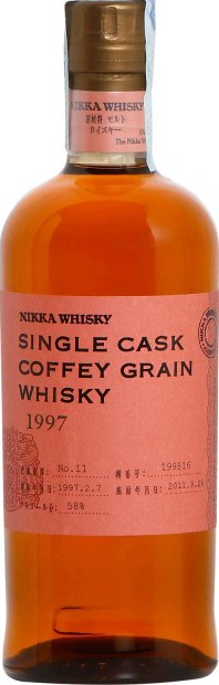 Nikka 1997 Single Cask Coffey Grain 14yo Remade Hogshead #199816 LMdW 58% 700ml
