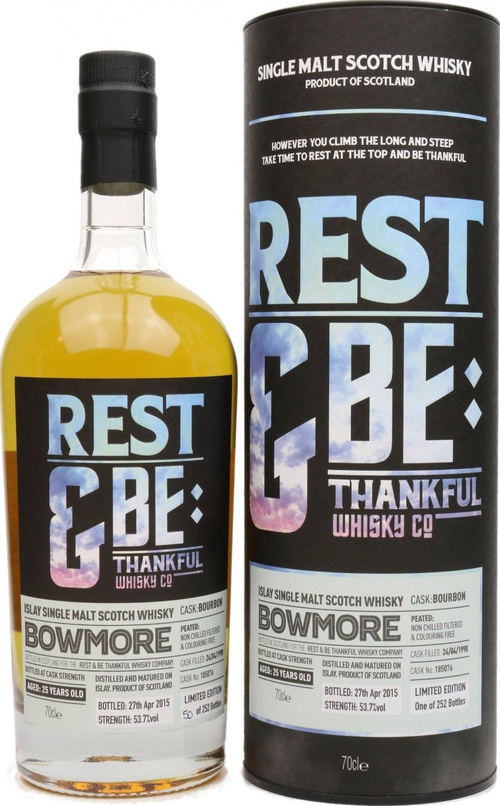 Bowmore 1990 RBTW Limited Edition Bourbon Cask #185076 53.7% 700ml