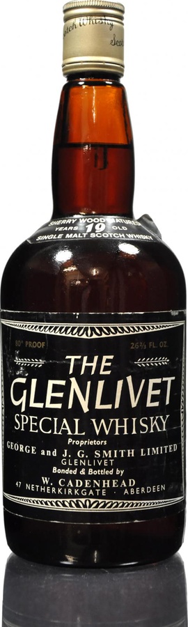 Glenlivet 19yo CA Dumpy Bottle Sherry Wood Matured 46% 750ml