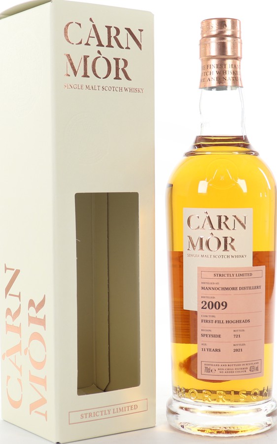 Mannochmore 2009 MSWD Carn Mor Strictly Limited First Fill Bourbon Hogshead 47.5% 700ml