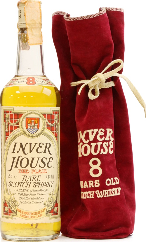 Inver House 8yo Red Plaid Rare Scotch Whisky 43% 750ml