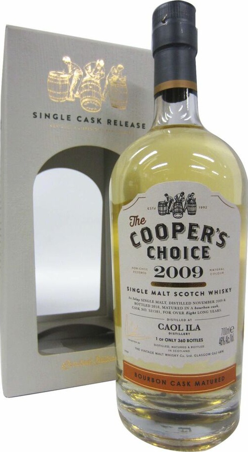 Caol Ila 2009 VM The Cooper's Choice Bourbon Cask #321581 46% 700ml