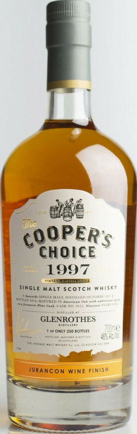 Glenrothes 1997 VM The Cooper's Choice #9455 46% 700ml
