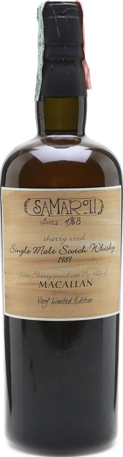 Macallan 1989 Sa Very Limited Edition Sherry Puncheon #8274 45% 700ml