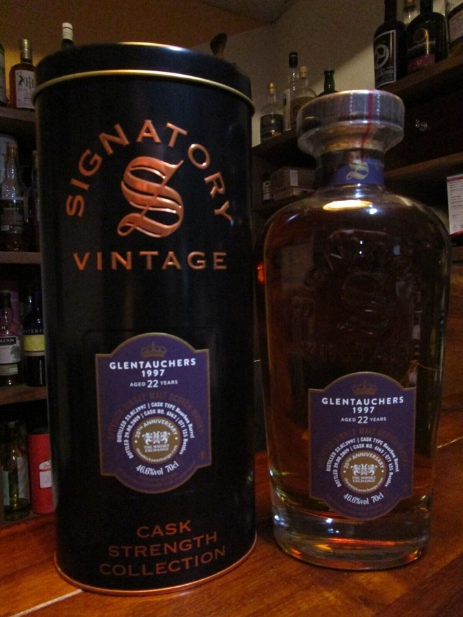 Glentauchers 1997 SV Cask Strength Collection Bourbon Barrel #4163 The Whisky Exchange Exclusive 46.6% 700ml