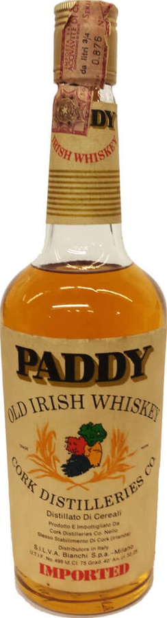 Paddy Old Irish Whisky Cork Distilleries Co 40% 750ml