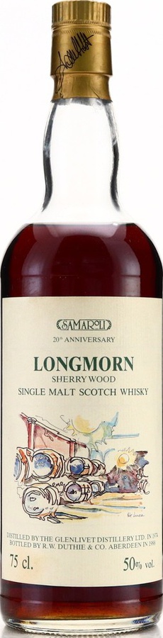 Longmorn 1974 RWD 20th Anniversary Sherry Wood Samaroli 50% 750ml