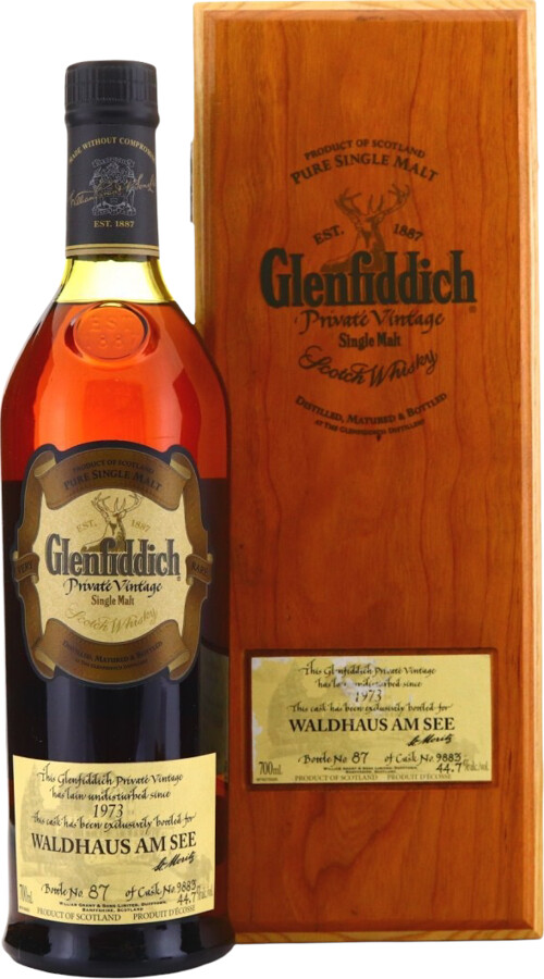 Glenfiddich 1973 Private Vintage Sherry Cask #9883 Waldhaus am See St. Moritz 44.7% 700ml