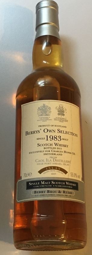 Caol Ila 1983 BR Berrys Own Selection #4823 Charles Hofer SA Switzerland 55.9% 700ml