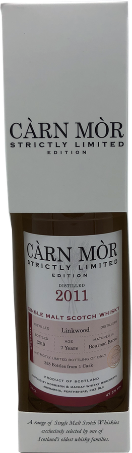 Linkwood 2011 MMcK Carn Mor Strictly Limited Edition Bourbon Barrel 47.5% 700ml