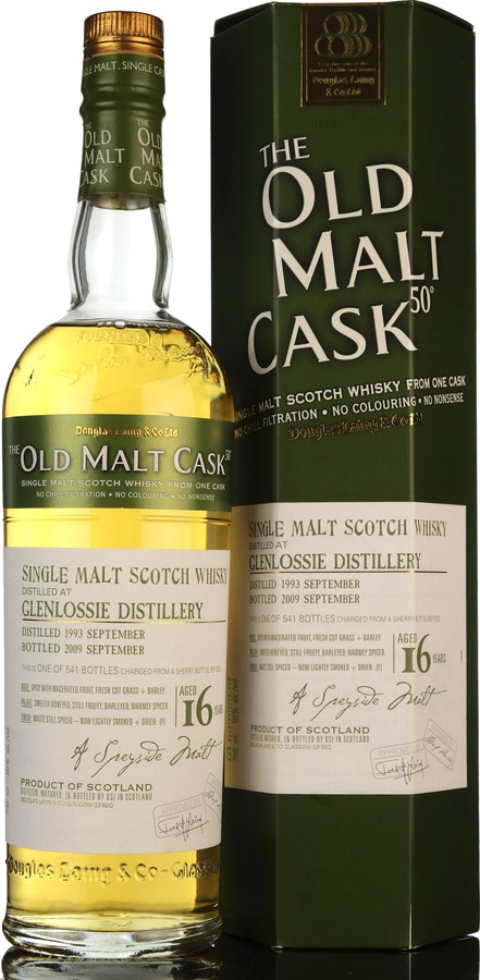 Glenlossie 1993 DL The Old Malt Cask Sherry Butt 50% 700ml