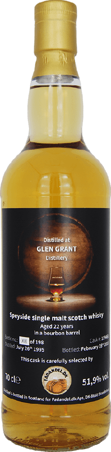Glen Grant 1995 F.dk Selected by the Swede Bourbon Barrel FAS-1802 51.9% 700ml