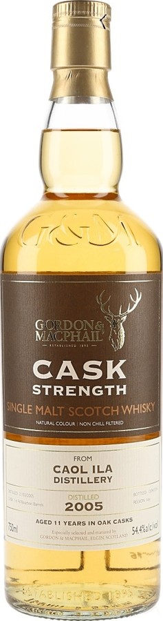 Caol Ila 2005 GM Cask Strength 1st Fill Bourbon Barrels 54.4% 750ml