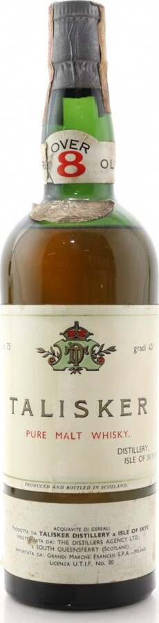 Talisker 8yo TDA Pure Malt Whisky Grandi Marche Francesi 43% 750ml