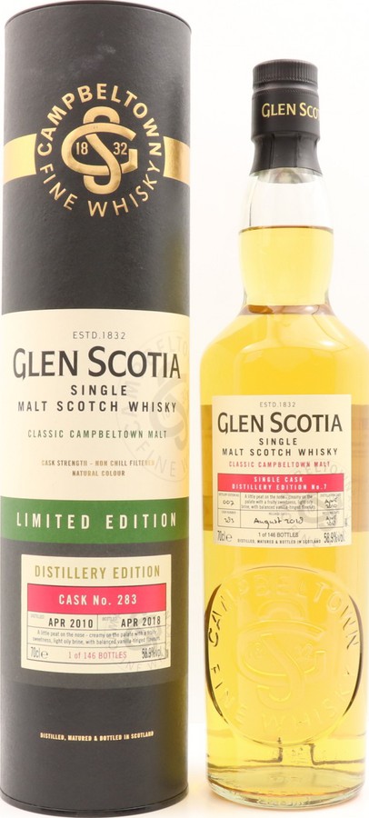 Glen Scotia 2010 Distillery Edition 7 #283 58.9% 700ml