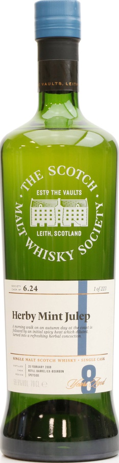 Macduff 2008 SMWS 6.24 Herby Mint Julep Refill Ex-Bourbon Barrel 59.9% 700ml