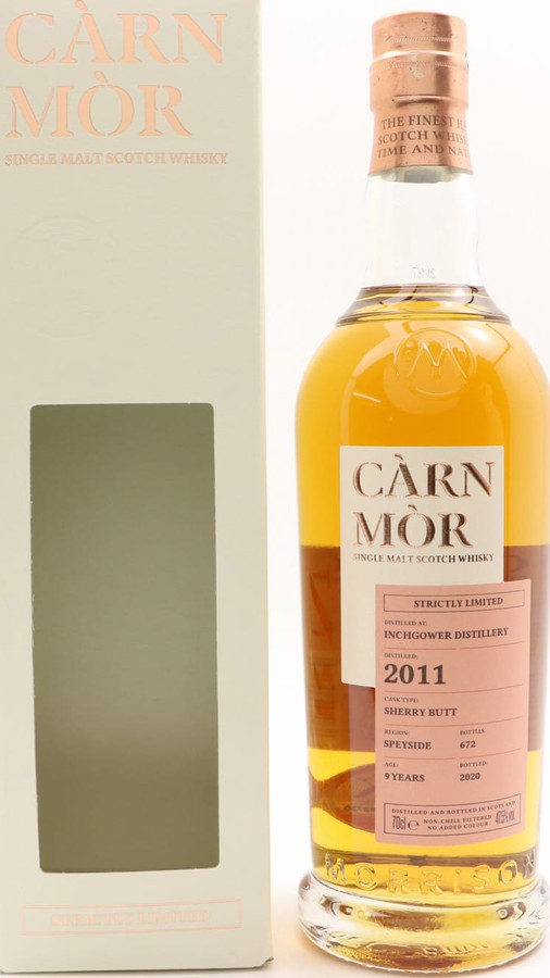 Inchgower 2011 MSWD Carn Mor Strictly Limited Edition Sherry Butt 47.5% 700ml