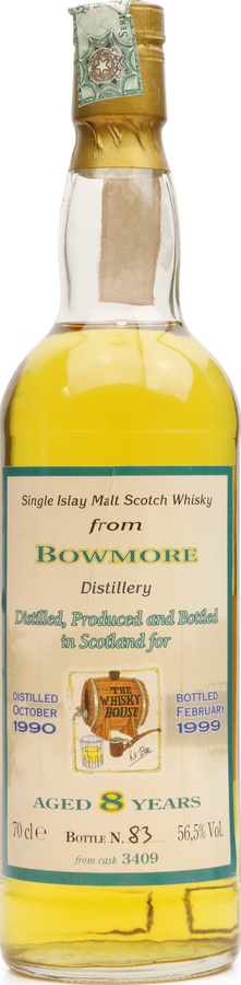 Bowmore 1990 K-B The Whisky House #3409 56.5% 700ml
