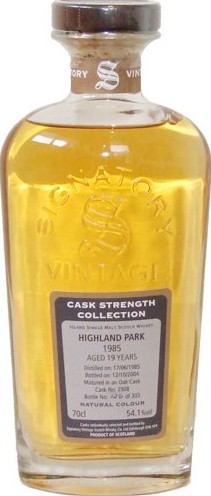 Highland Park 1985 SV Cask Strength Collection #2911 54% 700ml