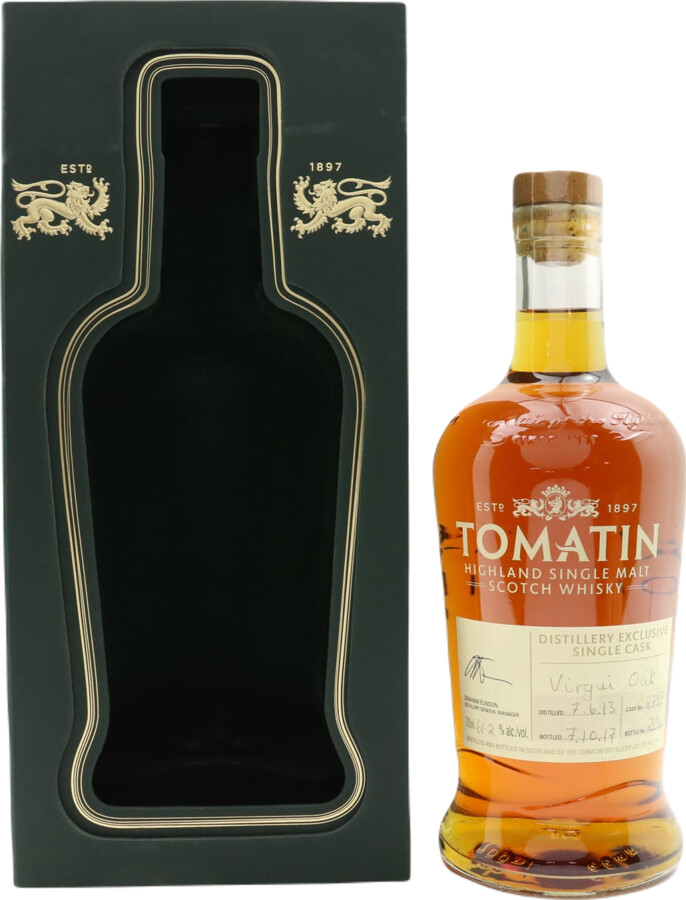 Tomatin 2013 Distillery Exclusive Single Cask Virgin Oak #2797 61.2% 700ml