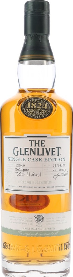 Glenlivet 21yo Eclipse Single Cask Edition #12549 51.6% 700ml
