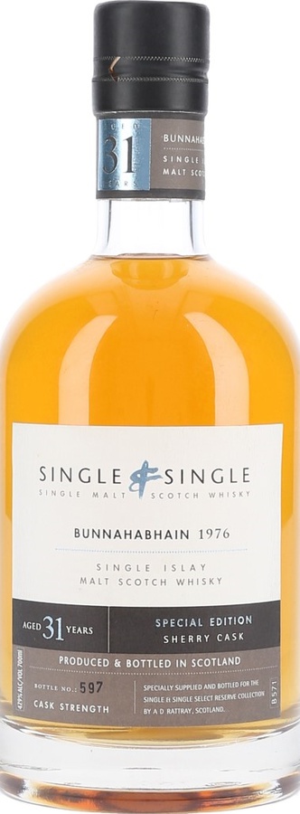Bunnahabhain 1976 DR The Single & Single Select Reserve Collection Sherry Cask 47.9% 700ml