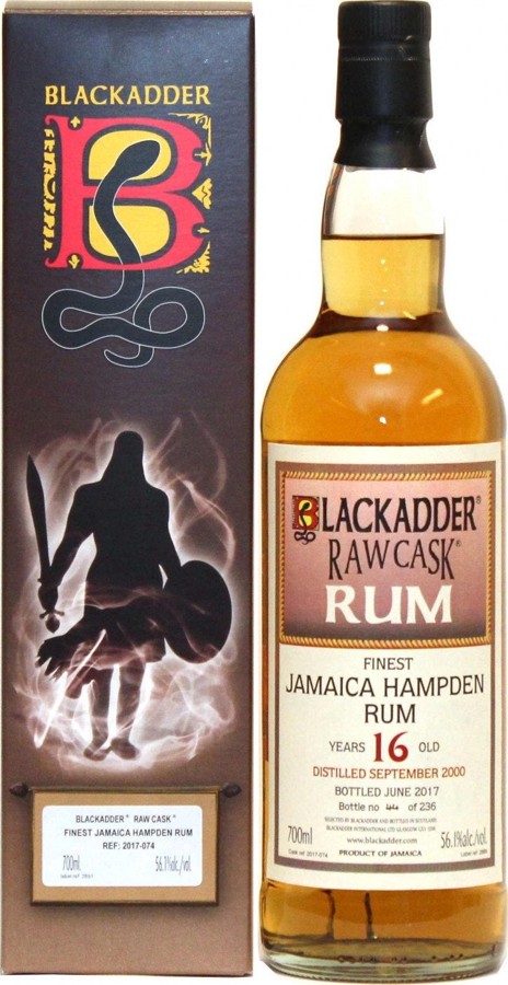 Blackadder 2000 Raw Cask Jamaica Hampden Rum 16yo 56.1% 700ml