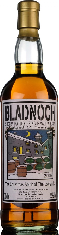Bladnoch Christmas Spirit Sherry Butt #2610 55% 700ml